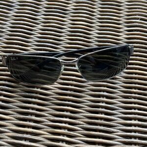 Ray-Ban RB2264 Silver frames with black,  green lenses Mens sunglasses POLARIZED